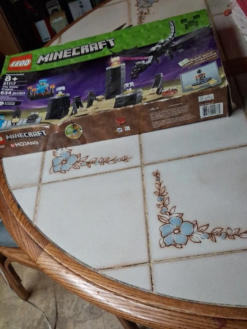 LEGO Minecraft Ender Dragon Battle Playset - Purple & Tan